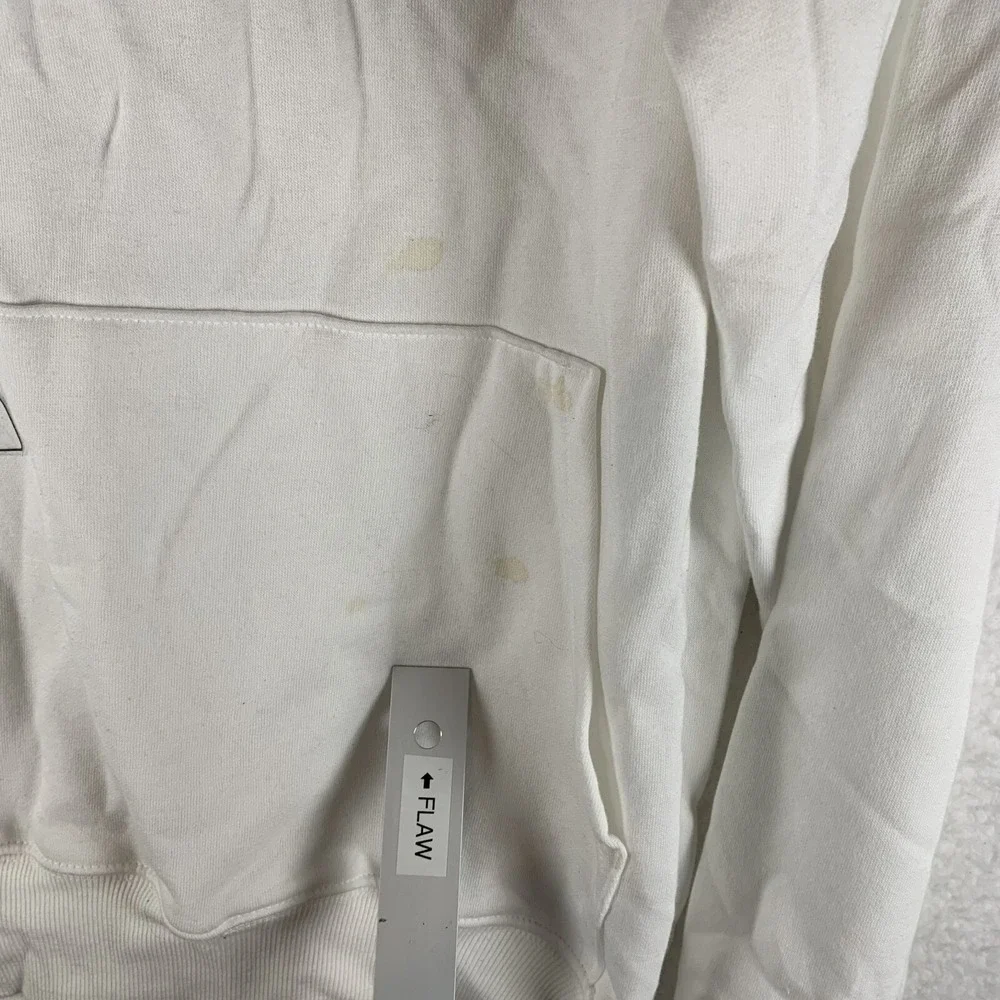 The North Face Hoodie Men Small Gray Cotton Drawstring Long Sleeve Pullover 6756